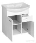 AQUALINE ZOJA mosdótartó szekrény, 2 ajtó, 1 fiók 61,5x74x32,5cm, fehér (51065A)