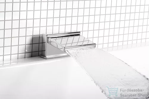 Sapho Kádperemre szerelhető kádtöltő, szélesség 145mm, kaszkád, króm 5106