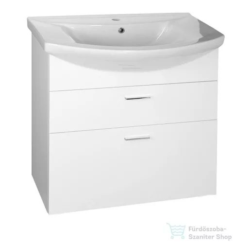 AQUALINE ZOJA mosdótartó szekrény, 2 fiókos, 71,5x74x34cm, fehér 51071A