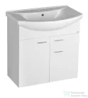 AQUALINE ZOJA mosdótartó szekrény, 2 ajtó, 1 fiók 71,5x74x34cm, fehér 51075A