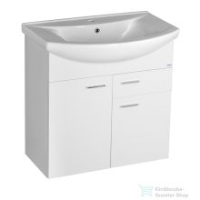   AQUALINE ZOJA mosdótartó szekrény, 2 ajtó, 1 fiók 71,5x74x34cm, fehér 51075A