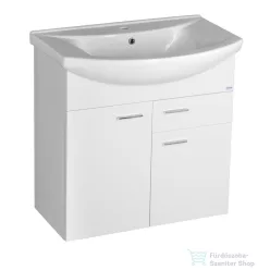   AQUALINE ZOJA mosdótartó szekrény, 2 ajtó, 1 fiók 71,5x74x34cm, fehér 51075A
