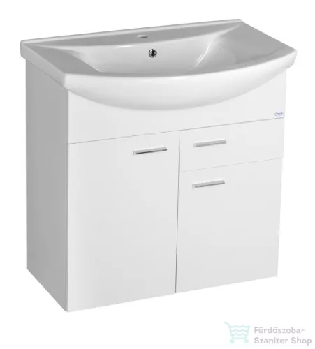 AQUALINE ZOJA mosdótartó szekrény, 2 ajtó, 1 fiók 71,5x74x34cm, fehér 51075A