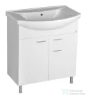 AQUALINE ZOJA mosdótartó szekrény, 2 ajtó, 1 fiók 71,5x74x34cm, fehér 51075A