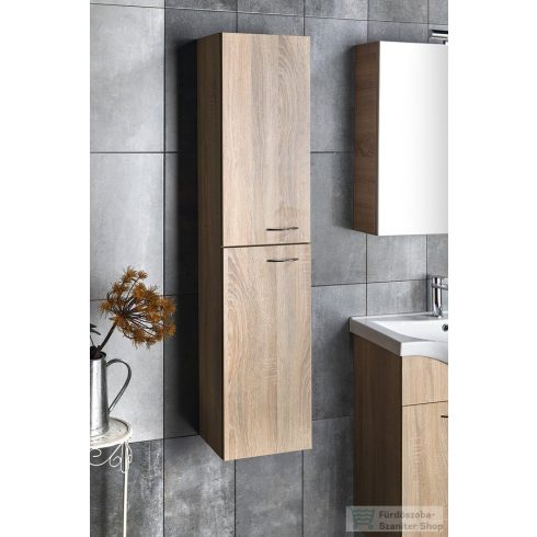 AQUALINE ZOJA/KERAMIA FRESH állószekrény, balos/jobbos, 30x140x25cm, platina tölgy 51157