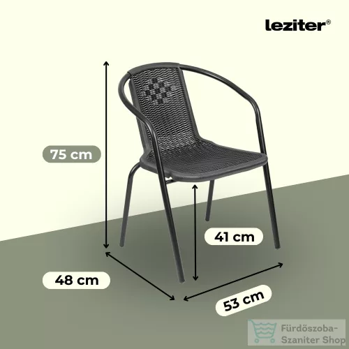 Leziter Marie balcony kerti bútor garnitúra szett fekete 51186_51199