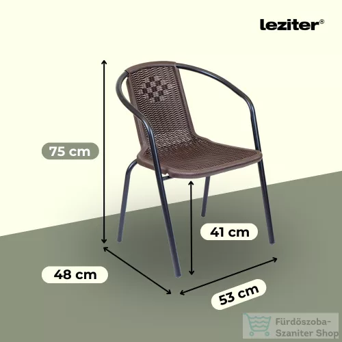 Leziter Marie balcony kerti bútor garnitúra szett barna 51186_YX-C01