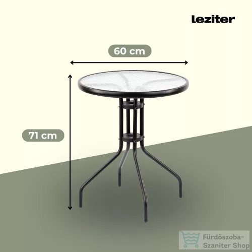 Leziter Andora kerek kerti asztal 51186