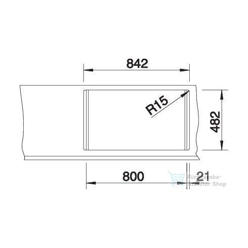 BLANCO TIPO 8 rozsdamentes acél, natúr mosogató medence 511924