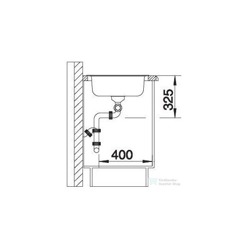 BLANCO TIPO 8 rozsdamentes acél, natúr mosogató medence 511924