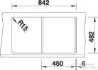 Blanco TIPO 45 S rozsdamentes acél mosogató medence, natúr 511942