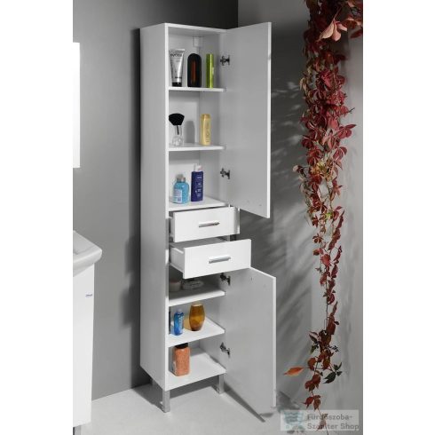 AQUALINE ZOJA állószekrény fiókkal, 35x184x29cm, fehér 51220
