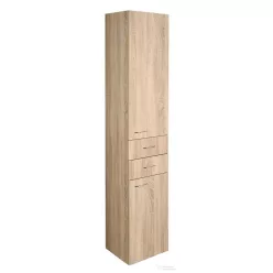   AQUALINE ZOJA állószekrény fiókkal, 35x184x29cm, platina tölgy 51222