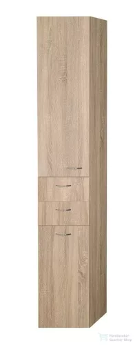 AQUALINE ZOJA állószekrény fiókkal, szennyeskosárral, 35x184x29cm, platina tölgy 51232