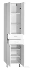 AQUALINE ZOJA állószekrény fiókkal, 50x184x29cm, fehér 51291
