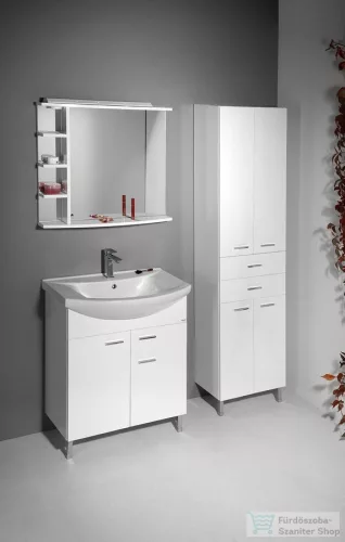 AQUALINE ZOJA állószekrény fiókkal, 50x184x29cm, fehér 51291