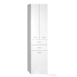   AQUALINE ZOJA állószekrény fiókkal, szennyeskosárral, 50x184x2cm, fehér 51293