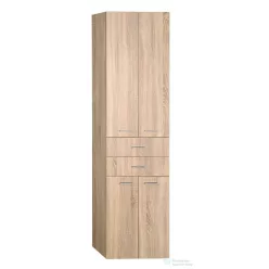   AQUALINE ZOJA állószekrény fiókkal, 50x184x29cm, platina tölgy 51296