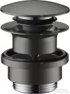 Hansgrohe AXOR push-open leeresztő túlfolyós mosdóhoz,polírozott fekete króm 51300330