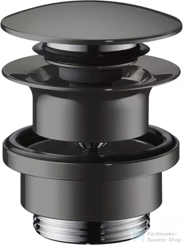 Hansgrohe AXOR push-open leeresztő túlfolyós mosdóhoz,polírozott fekete króm 51300330