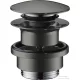 Hansgrohe AXOR push-open leeresztő túlfolyós mosdóhoz,polírozott fekete króm 51300330