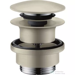   Hansgrohe AXOR push-open leeresztő túlfolyós mosdóhoz,szálcsiszolt nikkel 51300820