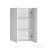 AQUALINE ZOJA/KERAMIA FRESH felső szekrény, 50x76x2cm, fehér 51302