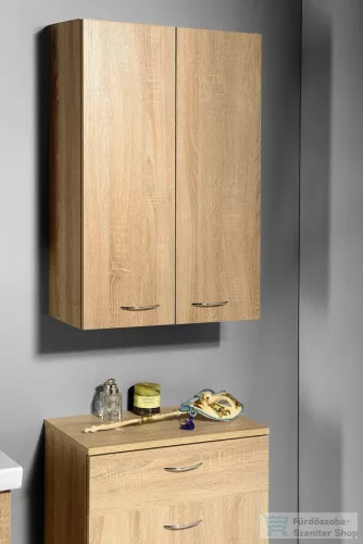 AQUALINE ZOJA/KERAMIA FRESH felső szekrény, 50x76x23cm, platina tölgy 51304