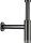 Hansgrohe AXOR FLOWSTAR S design szifon,polírozott fekete króm 51305330
