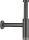 Hansgrohe AXOR FLOWSTAR S design szifon,szálcsiszolt fekete króm 51305340