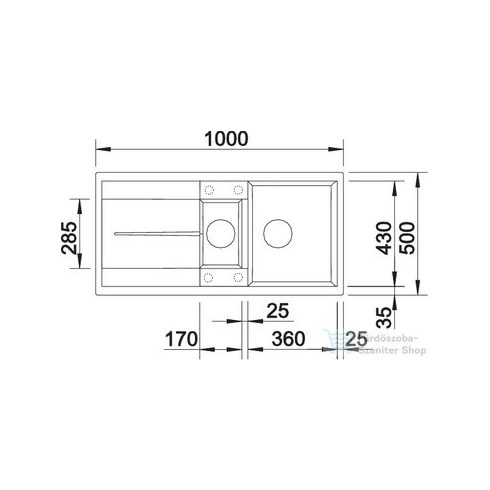 BLANCO METRA 6 S fehér silgránit forgatható mosogató medence 513223