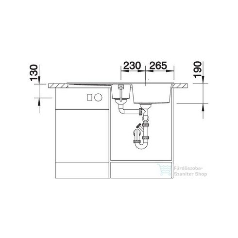 BLANCO METRA 6 S fehér silgránit forgatható mosogató medence 513223