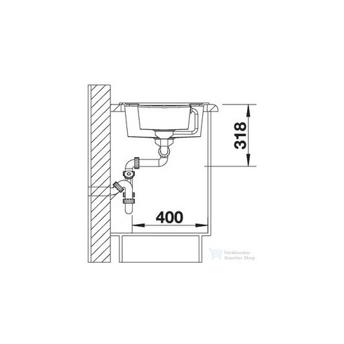 BLANCO METRA 6 S fehér silgránit forgatható mosogató medence 513223