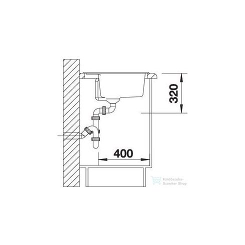 BLANCO DALAGO 6 fehér silgranit mosogató medence 514199