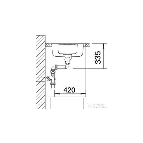 BLANCO ZIA 6 S  fehér silgranit forgatható mosogató medence 514742