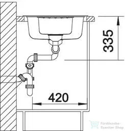 Blanco ZIA 6 S SILGRANIT® mosogató medence, antracit 514748