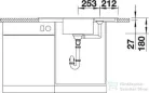 Blanco ZIA 9 E SILGRANIT® mosogató medence, fehér 514758