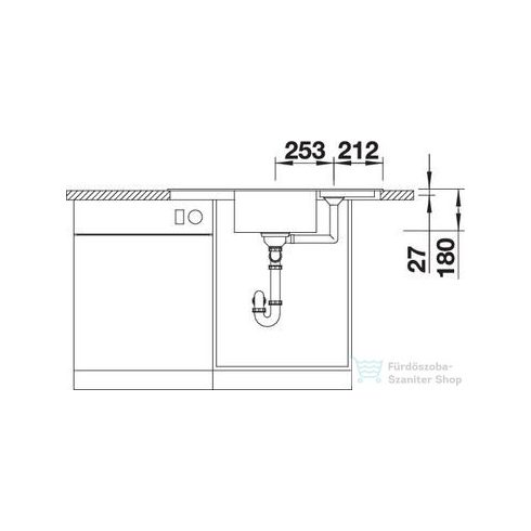 BLANCO ZIA 9 E fehér silgranit mosogató medence 514758