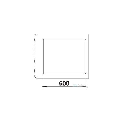 BLANCO DALAGO 6-F silgranit mosogató medence (munkalapszintű beépítéssel) antracit 514773