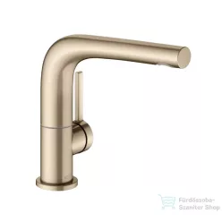   Keuco EDITION 400 mosdó csaptelep forgatható kifolyóval, leeresztő nélkül, szálcsiszolt bronz 51505030100