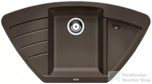 Blanco ZIA 9 E SILGRANIT® mosogató medence, kávé 515074