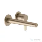 Keuco EDITION 400 falsík alatti mosdó csaptelep 19,7 cm-es kifolyóval, alaptest nélkül, szálcsiszolt bronz 51516030200