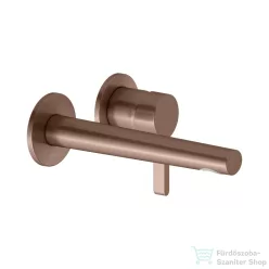   Keuco EDITION 400 falsík alatti mosdó csaptelep 19,7 cm-es kifolyóval, alaptest nélkül, szálcsiszolt rozéarany 51516290200