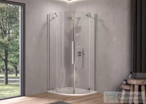 Kolpa San Polaris R 100 SBR/1 íves nyílóajtós zuhanykabin, króm   515380