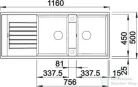 Blanco ZIA 8 S SILGRANIT® mosogató medence, antracit 515605