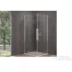 Kolpa San Polaris Fold Q 100 SBR/1 szögletes harmonika rendszerű zuhanykabin, króm  516110