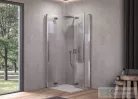 Kolpa San Polaris Fold Q 100 SBR/1 szögletes harmonika rendszerű zuhanykabin, króm  516110