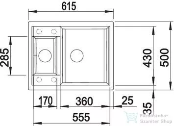 Blanco METRA 6 SILGRANIT® mosogató medence, fehér 516173