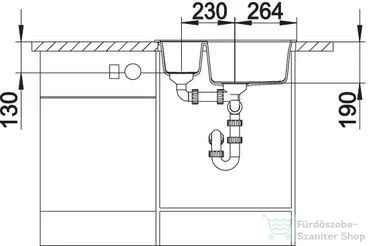 Blanco METRA 6 SILGRANIT® mosogató medence, fehér 516173