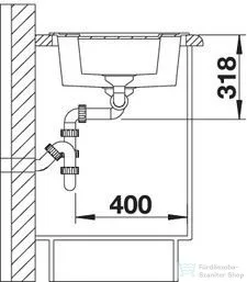 Blanco METRA 6 SILGRANIT® mosogató medence, fehér 516173